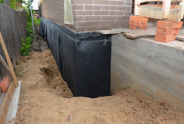Happy homeowners after waterproofing job in Romulus